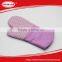 BBQ kitchen purple stripes cloth with Silicone large size Glove