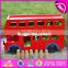 2017 Best design double decker wooden bus toy for kids W04A161-S