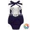 Light Blue Boutique Kids Clothes Bubble Romper Import Baby Clothes China Toddler Boutique Clothing