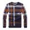 Raidyboer Men's Check Long Sleeve t Shirt (cotton/polyester ) With Round Neck
