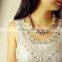 New design big brand latest design crystal beads collar necklace jewelry for women