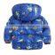 Top Fashion Print Windproof Warm Kids Down Jacket