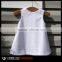 Monogrammed Stripe Girls White Seersucker Dress