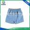 Fashional Design Blue color with Yellow Polyester Sport Shorts For Children