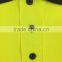 Hi visibility safety mens generic sew-on tape polyester flame retardant ENISO polo shirt