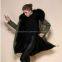 2016 Black faux fur lining and real raccoon collar winter fur parka