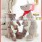 Custom soft kangaroo toy with printing scarf
