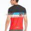 BSCI Men's UPF Sublimation Printing t shirt cooler fabric 88% Polyester 12% Spandex Wholesale t shirts