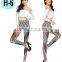 Women Black Rose Lace Legging