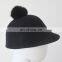 100% Wool Adults or Kid Custom Snapback Wool Custom Snapback Cap Wool Buck Hat With Fur poms