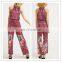 Fancy Sleeveless Women Jumpsuits Printed Jersey Halterneck Jumpsuit