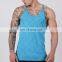 available color slub blank mens gym vest