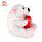 Shenzhen supplier plush soft toy 30cm I Love You stuffed polar bear