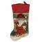 2017 Wholesale Christmas items, Christmas socks cute Xmas velvet gift sock beautiful christmas stockings