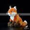 Fox sitting animal soft fluffy plush stuffed EN71 custom toy