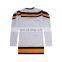 Embroidered logo Tackle Twill name and number high quality wite anaheim ducks ice hockey jersey for game