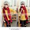 100% acrylic women scarf plaid big long shawl pure color dark red
