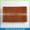 custom microfiber suede Material jeans leather label design