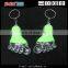 Promotion mini foot shape flashing led keychain