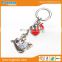 Custom embossing Venezia souvenir heart keyring metal keychain