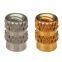 ITC-M3/M4/M5/M6 Brass Insert Nut knukles Nuts Insertos Knurling Copper Rivnut Threaded Rivet Ecrou Cejilla Inserti PEM Standard