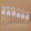 5ML 8ML 10ML 15ML 20ML 30ML Transparent PET Plastic Bottles With Flip Top Cap