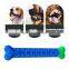 Durable silica gel dog bite/chew bone toy for teeth grinding/ cleaning