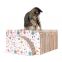 Detachable corrugated paper scratching board/jumping platform toy for pet cat