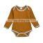 Infants & Toddler Knit Clothes Long Sleeve Spring Autumn Baby Contrast Color  Rib Cotton Romper