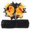 Baby Girls Halloween Bow Orange And Black Hair Bows Toddler Headband Big Bows Girls Oversize Bows Photo Prop