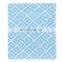 50''x60''Soft Geometric Pattern Cozy Blue Knitted Throw Blanket for Couch/Sofa/Travel