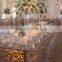glass top bridal wedding table fancy glass wedding dining table
