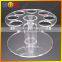 High quality clear acrylic cake stand