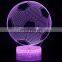 USB charging remote controm customized any shape football earth 3d illusion led night light