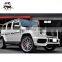 2019 year G CLASS W464 G63 topc style pp material front lip with led lights fit for G wagon W463A G63 front bumper