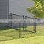 Galvanized Chain Link Garden Walking Fence Gate 48-inch Overall Height by 32-inch Frame Width , Chain Link Walk-Through Gate