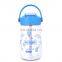 OEM cartoon 480ml food gard tritan drinking water bottle with straw for kids