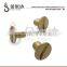 m3 slotted round head copper gold plated screw