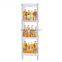 heavy duty supermarket 4 shelves clear floor standing water bottle PVC beverages display shelf