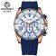 Casual Sports Watches Men Luxury OCHSTIN GQ094 Clock Menz Watch Silicone Quartz Wrist Watch Male Relogio