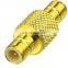 F jack female to sma plug male jack connectors straight adapter connector RF Coax Coaxial Adapter 50ohm Gold plated