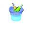 Plastic Waterproof Color Changing KTV/ Nightclub Party Rechargeable Luxury Flashing Wine Plastic Glowing LED Ice Bucket