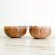 Raw Coconut Shell Bowl Wholesale in Bulk Coconut Salad Bowl Set Made in Vietnam Customized Round Salad Glass Bowl Not Support