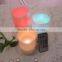 Multi-colored color LED candle with timer