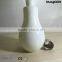 Large White Bulb Shape Glass Vase