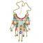 Wholesale Handmade Colorful Charm Multiple Pendant Necklace Jewellry Designs