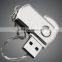 Silver Twister USB Metal Memory Stick 16gb With Keychain