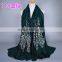Latest Design Spring Korean Fashion Embroidery Floral Shawl Women Scarf