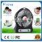 NEW! Rechargable super strong wind mini fan small table fan desk fan with adjustable speed and LED flashlight