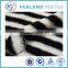 Sherpa Fur Fabrics black stripe print fabric for clothing fabric
